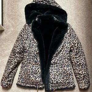 Gianni Bini cheetah reversible coat